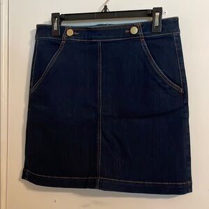 Denim Skirt in Dark Blue